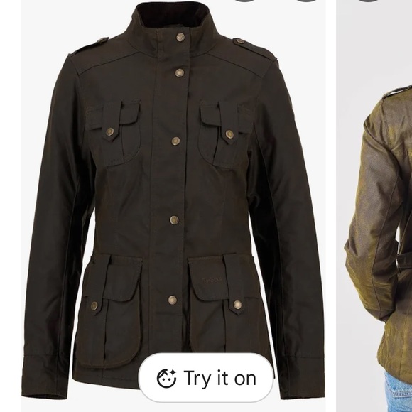 Barbour Winter Defence Wax Jacket - Women's 10 - Picture 8 of 9